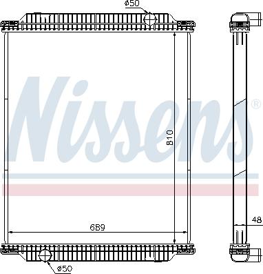 Nissens 67218 - Радиатор, охлаждение двигателя avtokuzovplus.com.ua