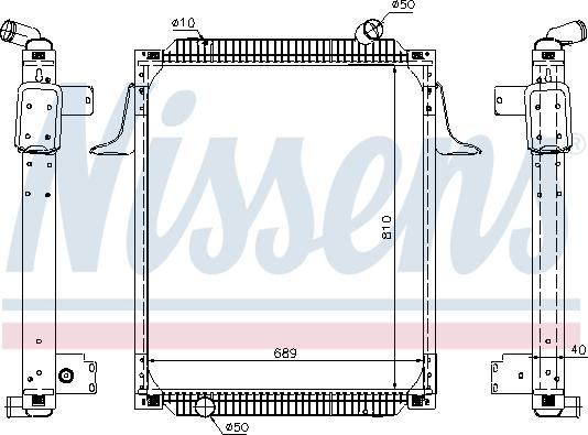 Nissens 67245 - Радиатор, охлаждение двигателя avtokuzovplus.com.ua