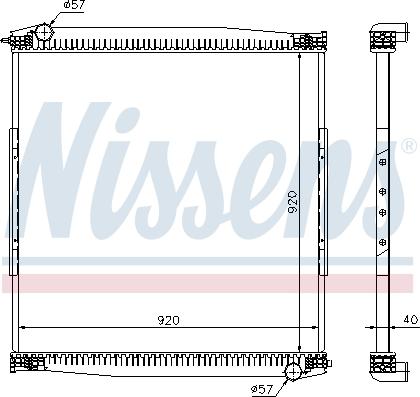 Nissens 67282 - Радіатор, охолодження двигуна autocars.com.ua