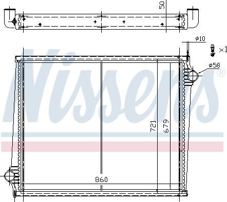 Nissens 67288 - Радіатор, охолодження двигуна autocars.com.ua