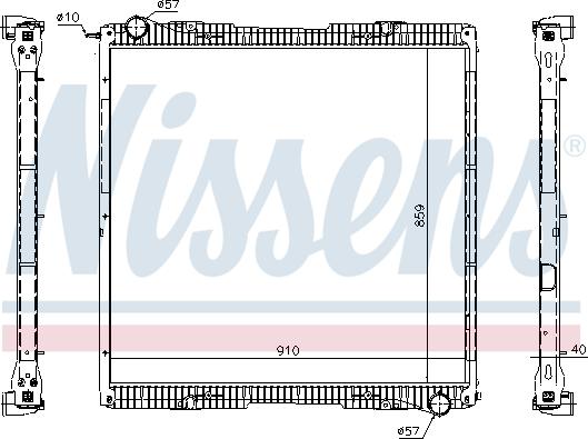 Nissens 67292 - Радіатор, охолодження двигуна autocars.com.ua