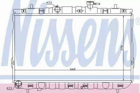 Nissens 67488 - Радіатор, охолодження двигуна autocars.com.ua