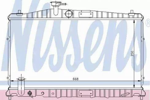 Nissens 68100 - Радіатор, охолодження двигуна autocars.com.ua