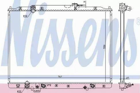 Nissens 68151 - Радіатор, охолодження двигуна autocars.com.ua