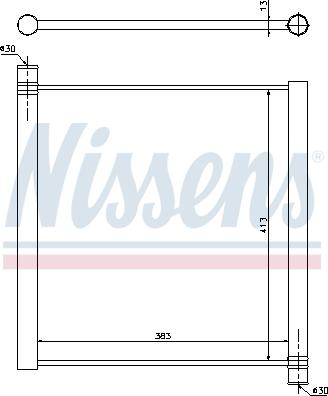 NISSENS 68451 - Радіатор, охолодження двигуна autocars.com.ua