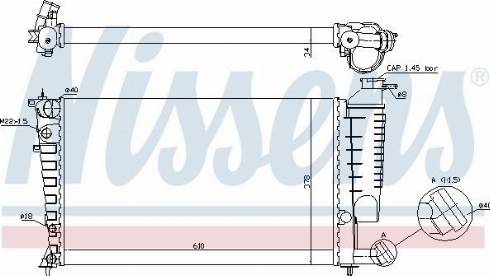 Nissens 690594 - Радиатор, охлаждение двигателя avtokuzovplus.com.ua