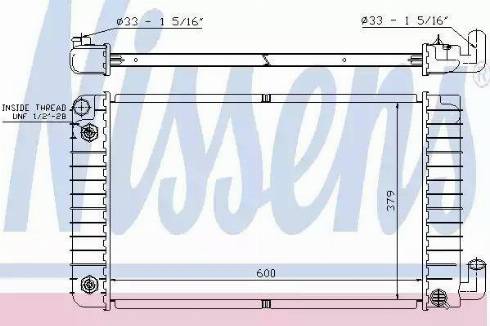 Nissens 69121A - Радіатор, охолодження двигуна autocars.com.ua