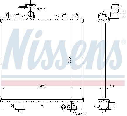 Nissens 691481 - Радиатор, охлаждение двигателя autodnr.net