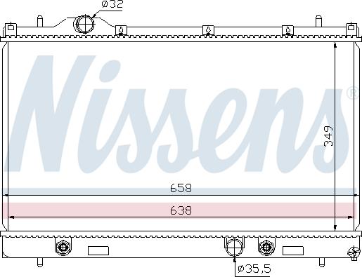 Nissens 69209 - Радіатор, охолодження двигуна autocars.com.ua