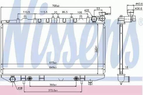 Nissens 69471 - Радиатор, охлаждение двигателя avtokuzovplus.com.ua