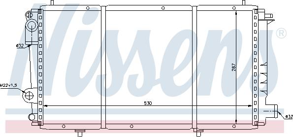 Nissens 698714 - Радіатор, охолодження двигуна autocars.com.ua