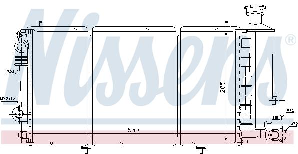 Nissens 699527 - Радіатор, охолодження двигуна autocars.com.ua