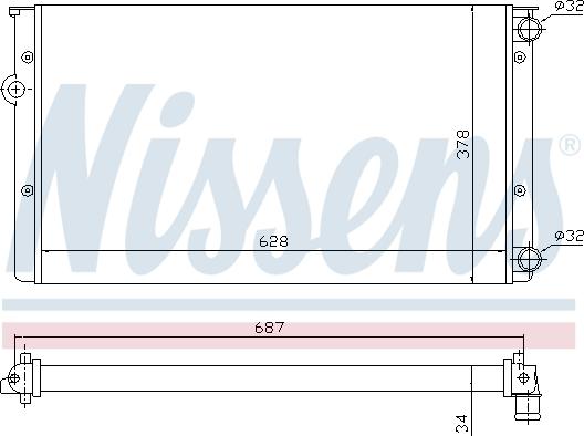 Nissens 699677 - Радіатор, охолодження двигуна autocars.com.ua