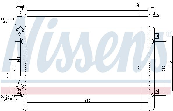 Nissens 699681 - Радіатор, охолодження двигуна autocars.com.ua