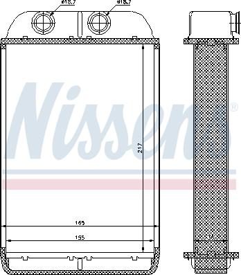 Nissens 70232 - Радиатор отопителя AUDI A6 - S6 C5 97- S6 - 4.2 i autodnr.net
