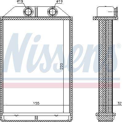 Nissens 70234 - Теплообменник, отопление салона autodnr.net