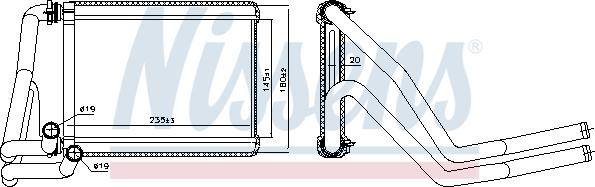 Nissens 707071 - Радіатор опалення autocars.com.ua