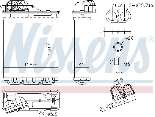 Nissens 707301 - Теплообменник, отопление салона autodnr.net