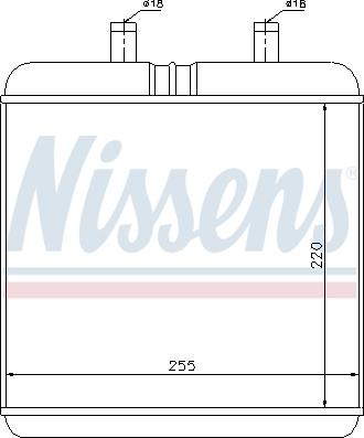 Nissens 71810 - Радіатор обігрівача IVECO DAILY 99- вир-во Nissens autocars.com.ua