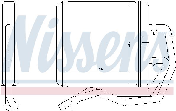 Nissens 71811 - Теплообменник, отопление салона avtokuzovplus.com.ua