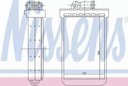 Nissens 72018 - Теплообмінник, опалення салону autocars.com.ua