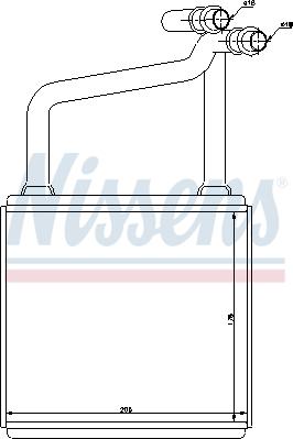 Nissens 72031 - Теплообмінник, опалення салону autocars.com.ua