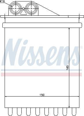 Nissens 72040 - Теплообменник, отопление салона autodnr.net