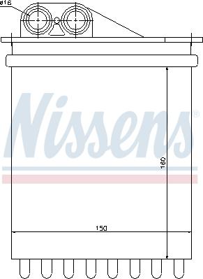 Nissens 72040 - Теплообменник, отопление салона avtokuzovplus.com.ua