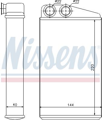 Nissens 73249 - Теплообменник, отопление салона autodnr.net