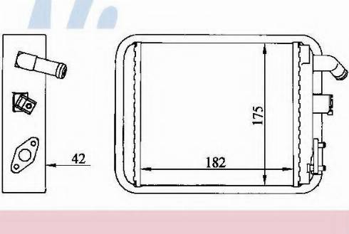 Nissens 73392 - Теплообменник, отопление салона avtokuzovplus.com.ua