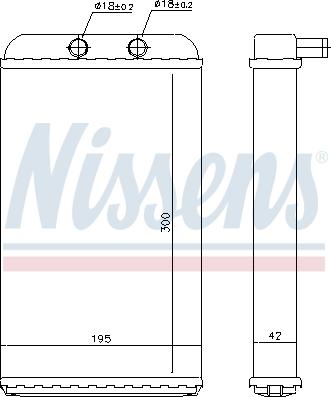 Nissens 73986 - Теплообмінник, опалення салону autocars.com.ua