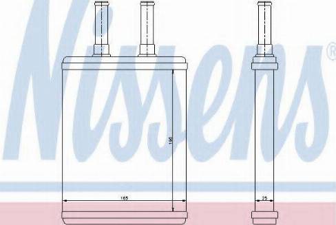 Nissens 77521 - Теплообмінник, опалення салону autocars.com.ua