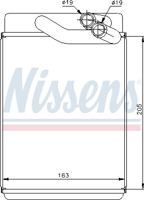 Nissens 77616 - Теплообменник, отопление салона avtokuzovplus.com.ua