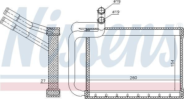 Nissens  77635 - Теплообменник, отопление салона avtokuzovplus.com.ua