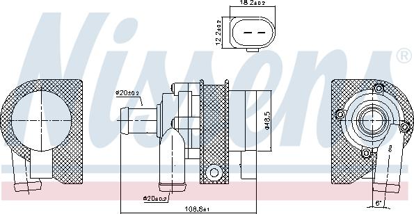 Nissens 831063 - Водяной насос avtokuzovplus.com.ua