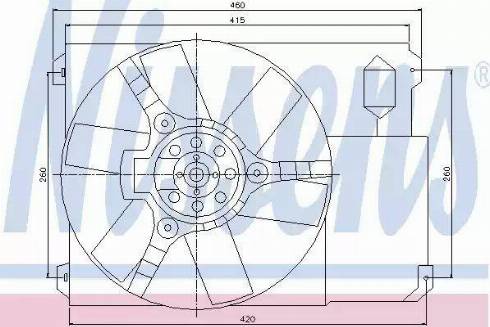 Nissens 85021 - Вентилятор, охолодження двигуна autocars.com.ua