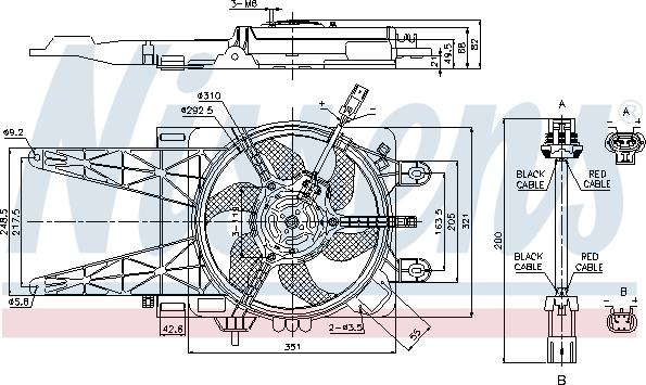 Nissens 85051 - Вентилятор, охолодження двигуна autocars.com.ua