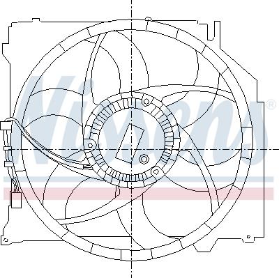 NISSENS 85066 - Вентилятор, охолодження двигуна autocars.com.ua