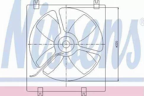 Nissens 85070 - Вентилятор, охолодження двигуна autocars.com.ua
