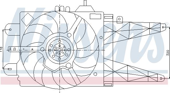 Nissens 85158 - Вентилятор, охлаждение двигателя avtokuzovplus.com.ua