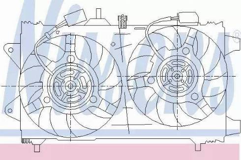 Nissens 85161 - Вентилятор, охолодження двигуна autocars.com.ua