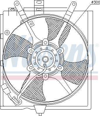 Nissens 85298 - Вентилятор, охолодження двигуна autocars.com.ua