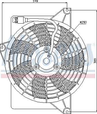 Nissens 85372 - Вентилятор, охолодження двигуна autocars.com.ua