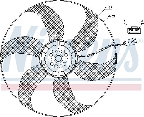 Nissens 85403 - Вентилятор, охолодження двигуна autocars.com.ua