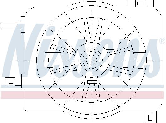 Nissens 85419 - Вентилятор, охолодження двигуна autocars.com.ua