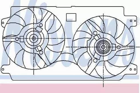 Nissens 85442 - Вентилятор, охолодження двигуна autocars.com.ua