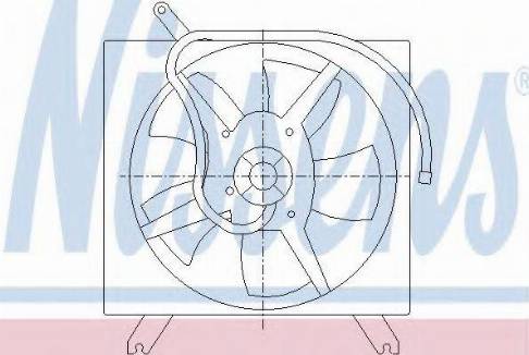 NISSENS 85528 - Вентилятор, конденсатор кондиціонера autocars.com.ua