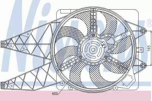 Nissens 85567 - Вентилятор, охолодження двигуна autocars.com.ua