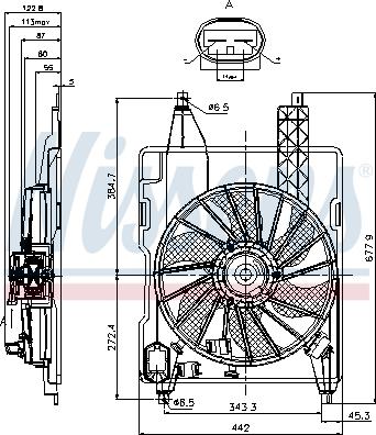 Nissens 85706 - Вентилятор, охолодження двигуна autocars.com.ua