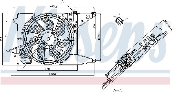 Nissens 85710 - Вентилятор комплект autocars.com.ua